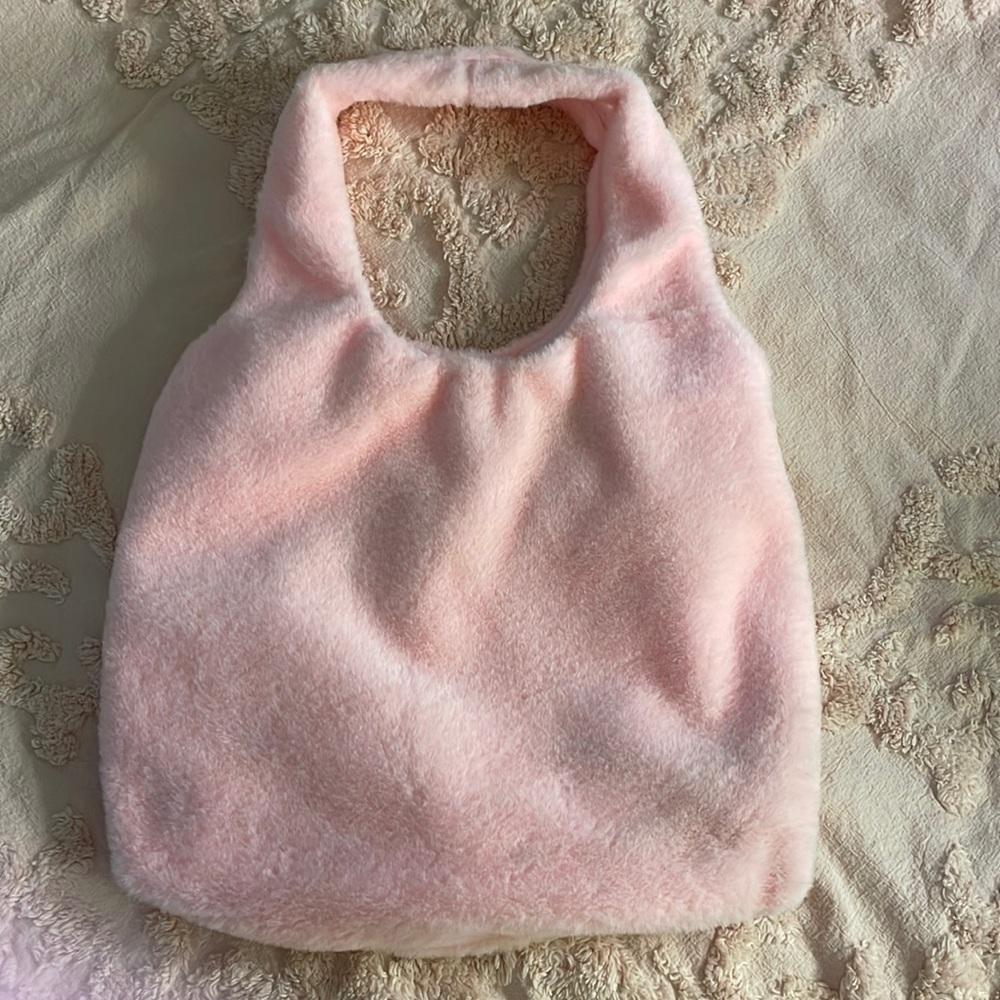 Pink Furry Bag